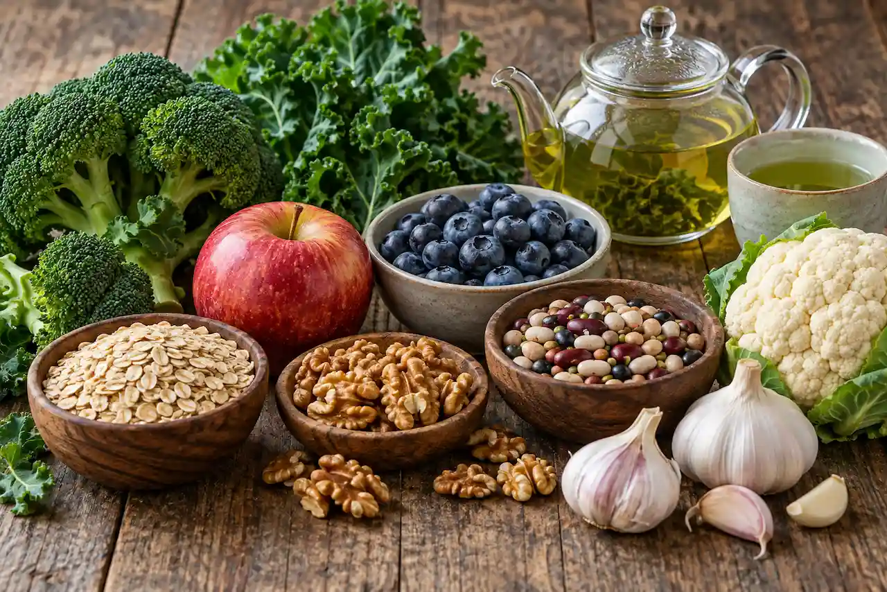 Brócoli, avena, nueces o arándanos
