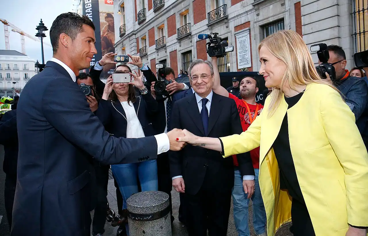 CR7 Con Florentino y Cifuentes