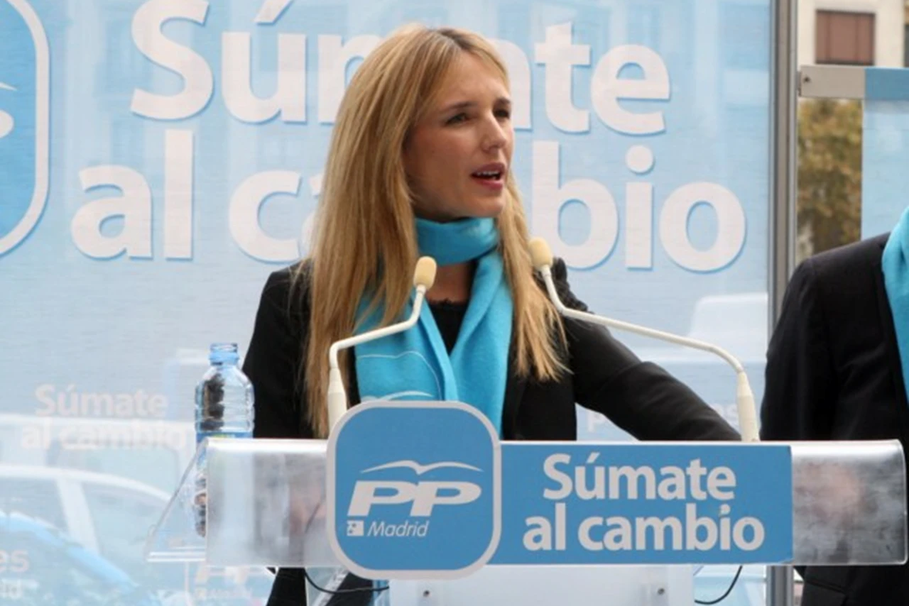 Cayetana de Toledo en un comicio del PP
