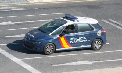 Coche de la policia nacional en Burgos