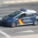 Coche de la policia nacional en Burgos