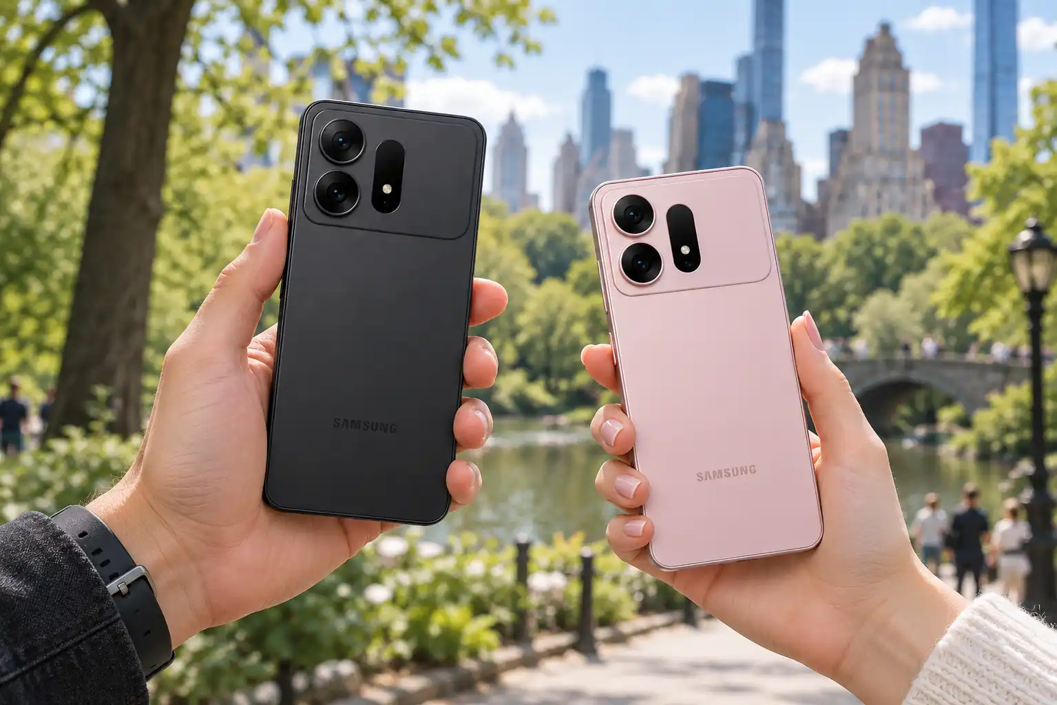 Dos modelos del Samsung Galaxy S27