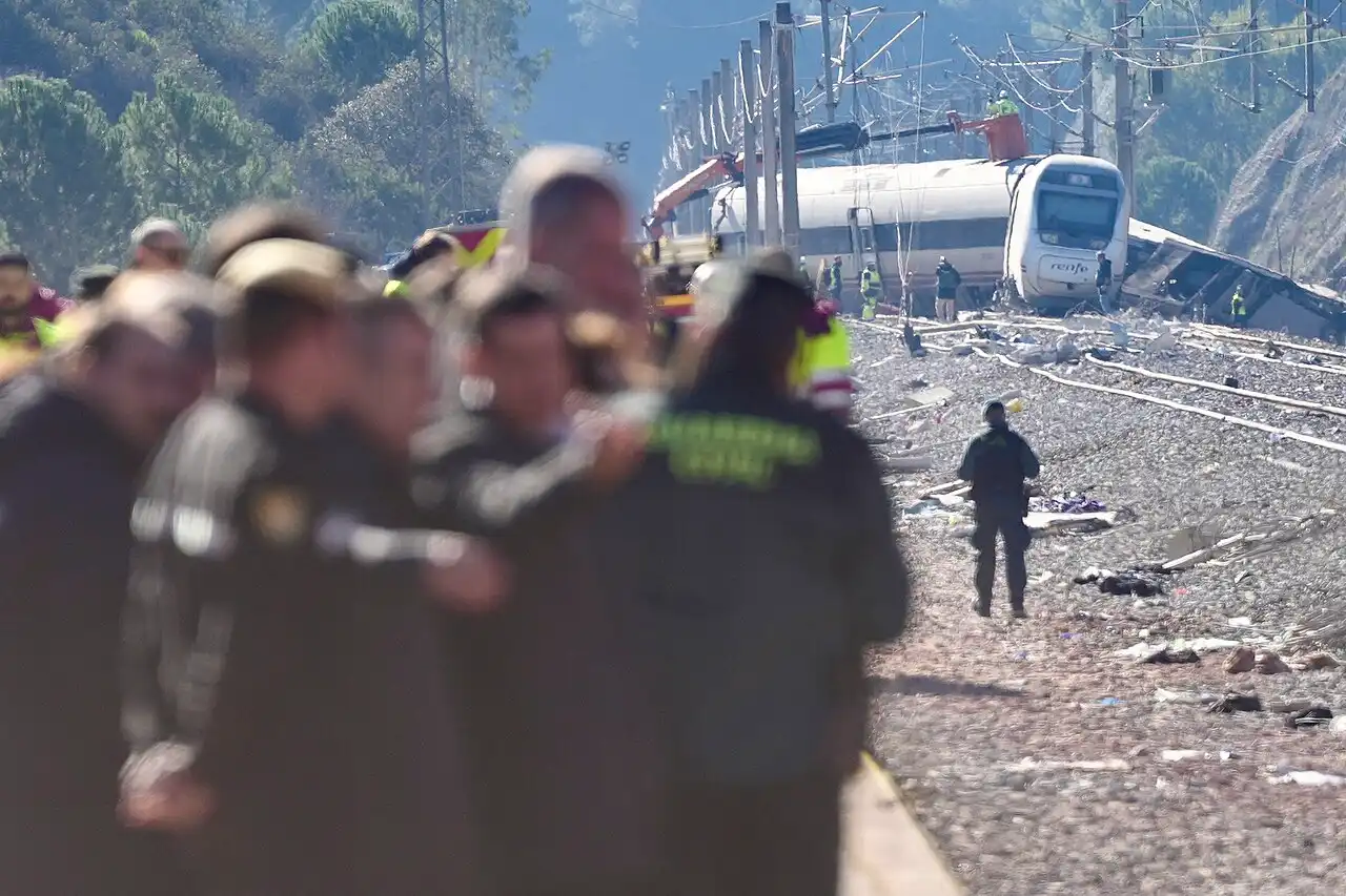 Escena accidente trenes Adamuz