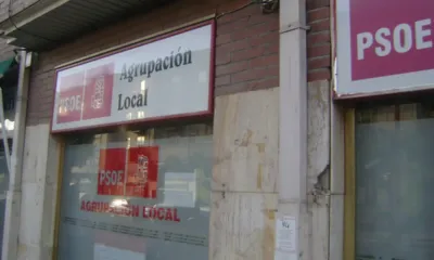 Fachada de una sede del PSOE