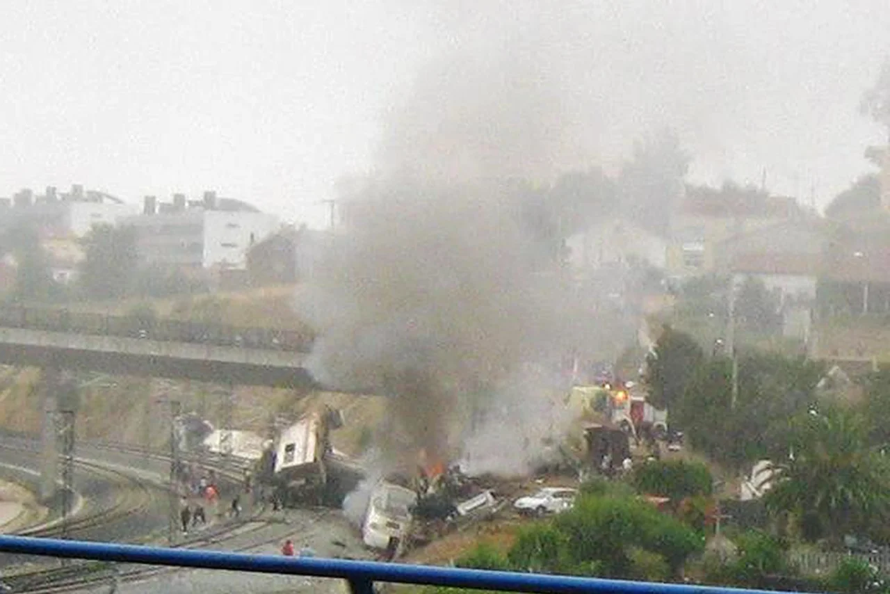 Foto del accidente de Alvia