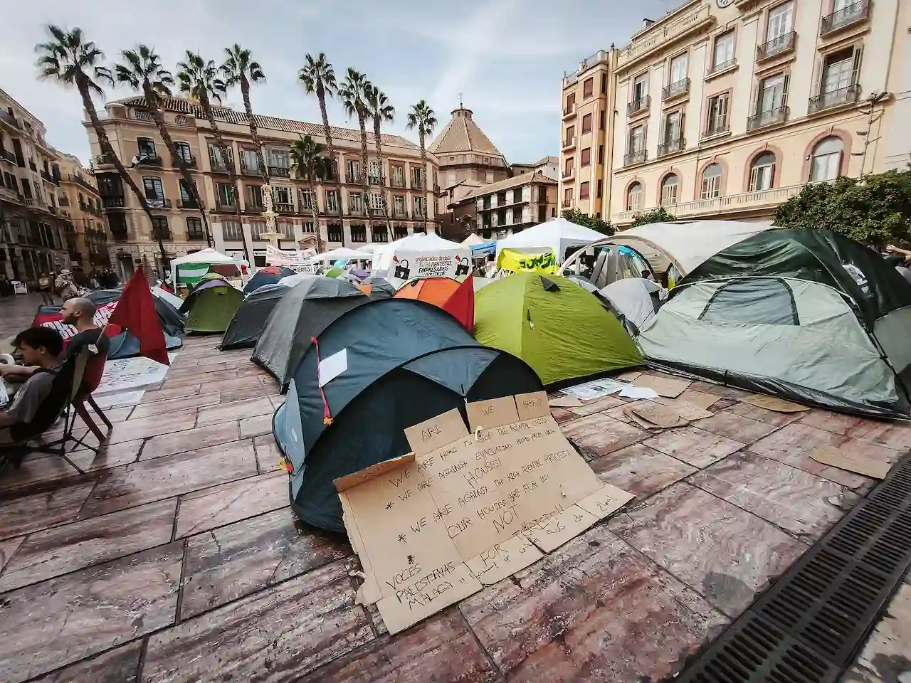 La acampada en Malaga 2026