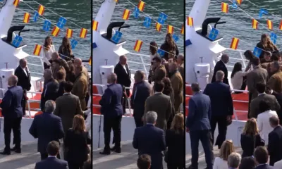 Letizia cae en un pesquero en Llanes