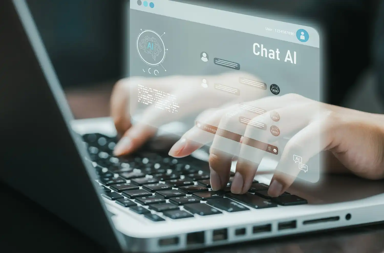 Manos usando pc con OpenAi
