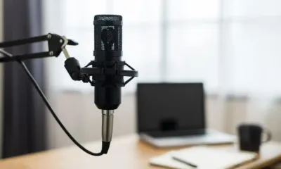Micro estudio grabacion podcast