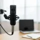 Micro estudio grabacion podcast