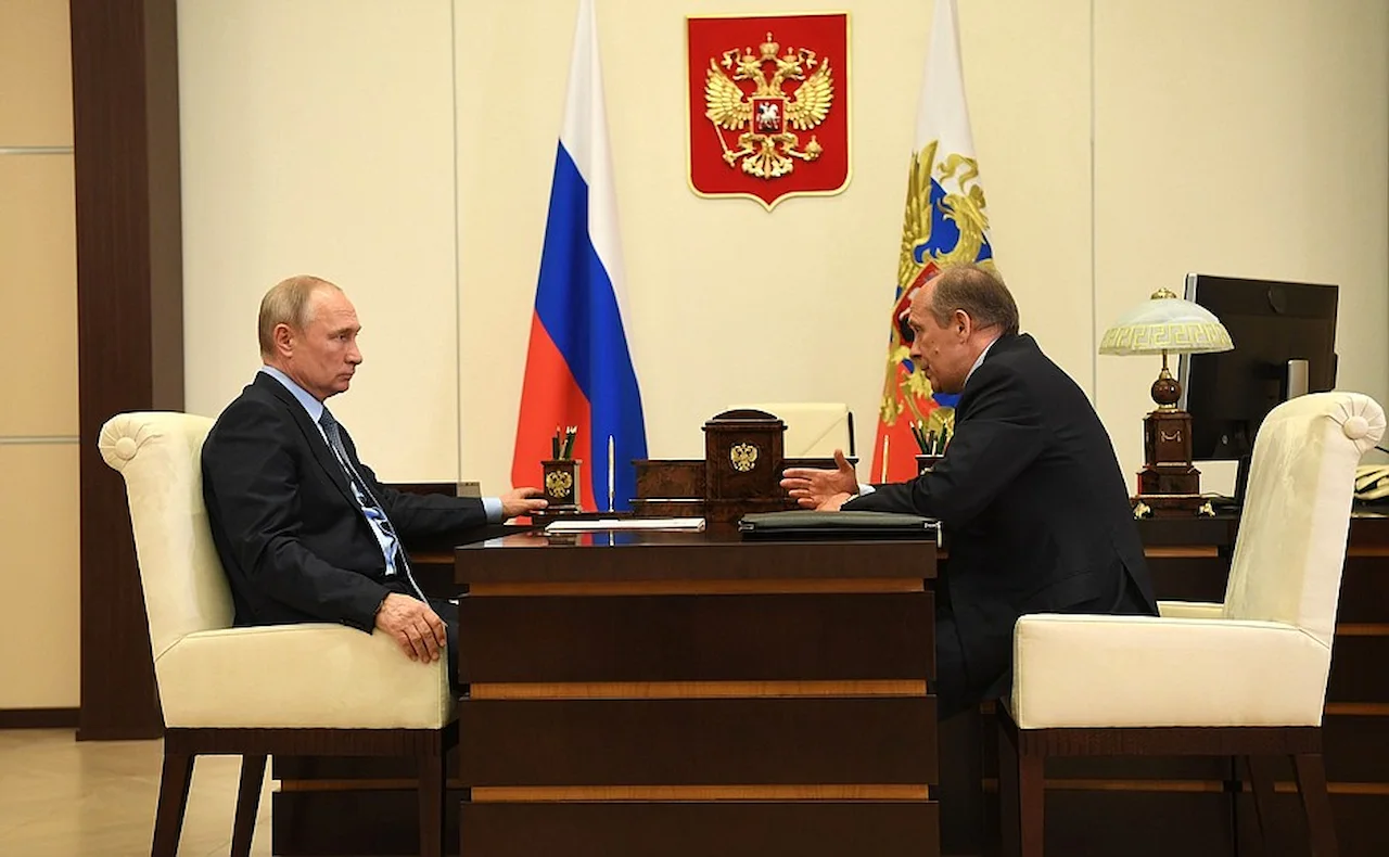 Putin con el Jefe del FSB