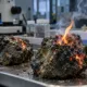 Rocas del fondo marino se incendian