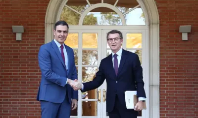 Sánchez con Feijoo en 2020