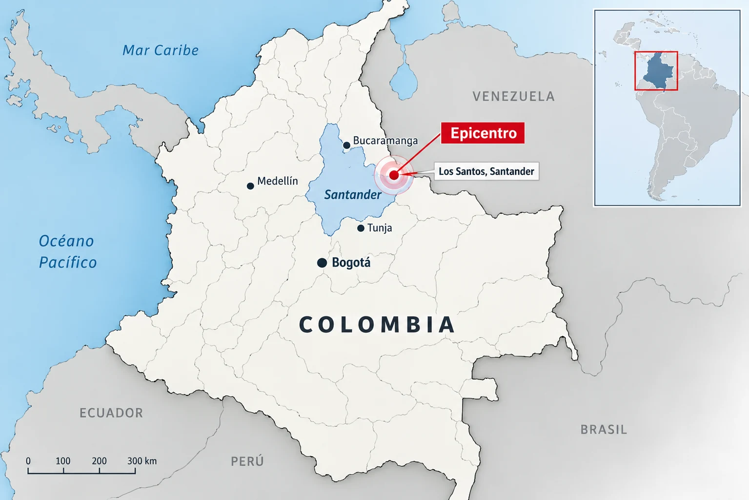 Sismo de magnitud 5,0 sacude Colombia