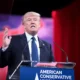 Trump en un comicio