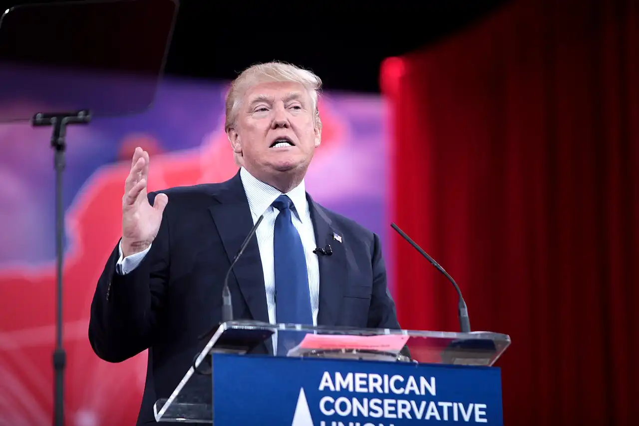 Trump en un comicio