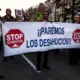 Una protesta contra Los desahucios