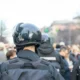 Varios policias antidisturbios en Madrid