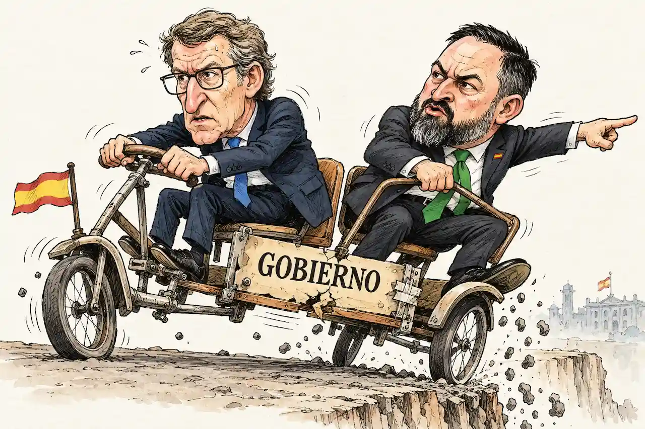 Viñeta Feijoo Abascal carretilla