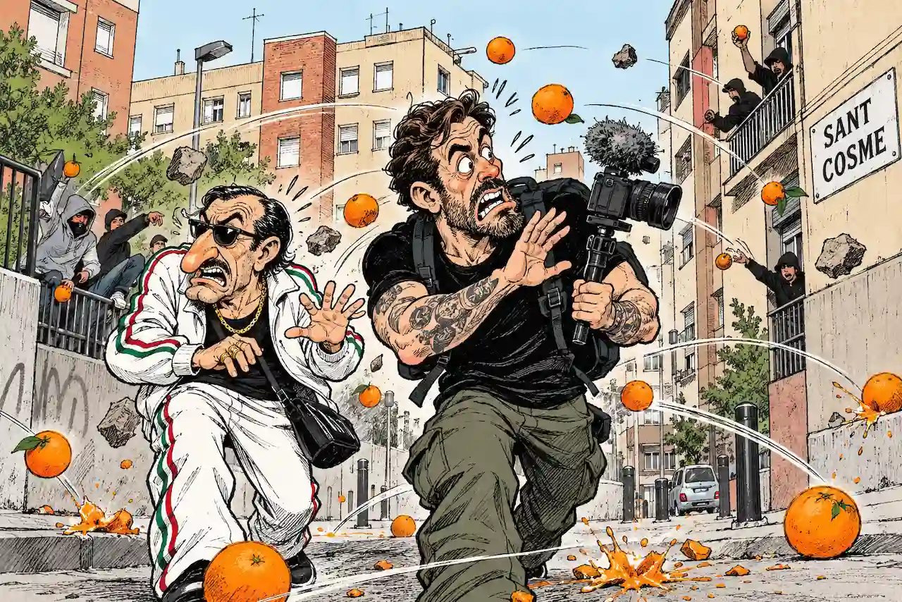Zazza y Jordi Wild, apedreados