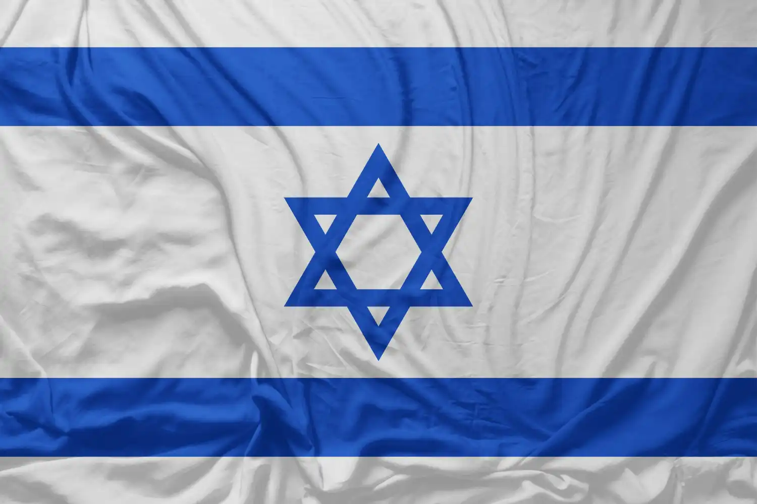 bandera de israel distendida