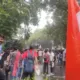 el cerco policial en Nueva Delhi