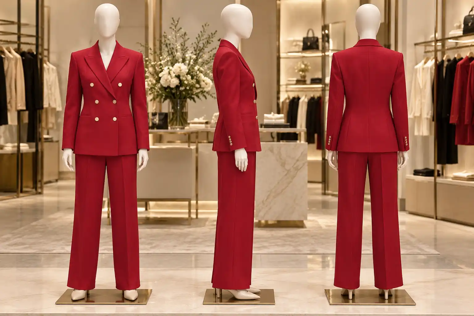 el traje rojo del 12-O