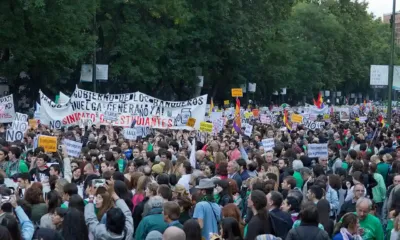 la huelga docente en Madrid