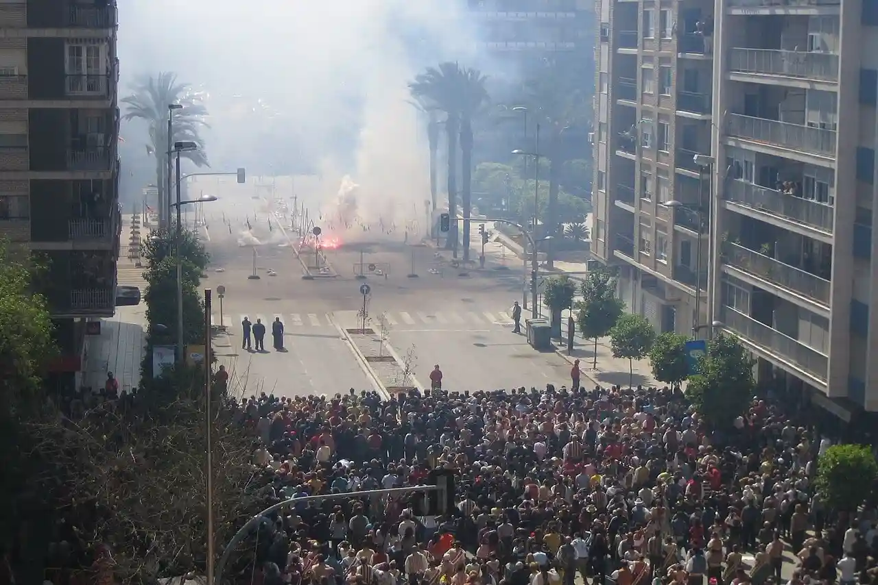 la mascletà del 9 de Octubre