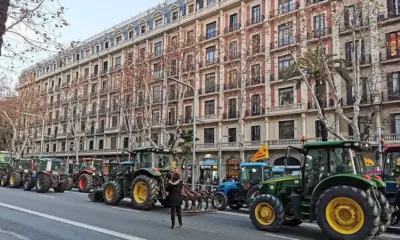 la tractorada en Madrid se para