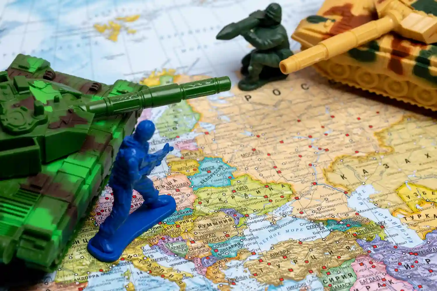 mapa soldados juguetes luchando